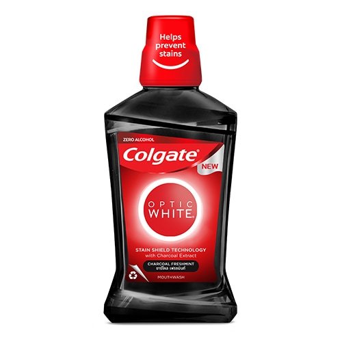 [Hỏa Tốc Q10] Nước súc miệng Colgate Optic White Charcoal (500ml)