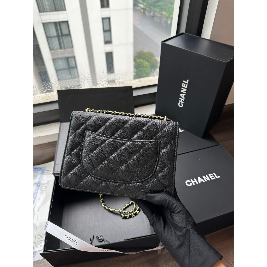 Mã Sp B5679, Túi CNL Ô Trám Kèm Charm Size 19cm, Hàng Fullbox Nam Châm