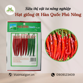 Hạt Giống Ớt Hàn Quốc Phú Nông hạt giống chắc khỏe, tỉ lệ nẩy mầm >95% (Vườn Sài Gòn - Vuon Sai Gon)