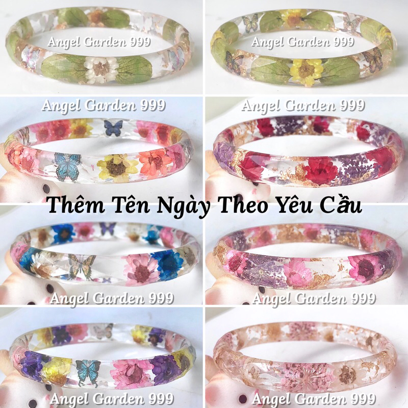 Vòng Tay Hoa 2 Custom Theo Yêu Cầu Bánh Bèo Tiểu Thư Nàng Thơ Dễ Thương ANGEL GARDEN 999
