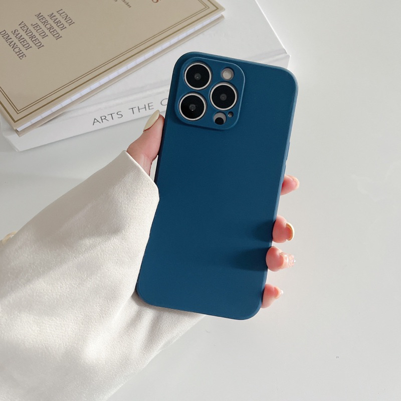 Ốp điện thoại TPU mềm có viền KOLEAD P53 màu trơn đơn giản cho lphone 11 12 13 14 15 Pro Promax Plus