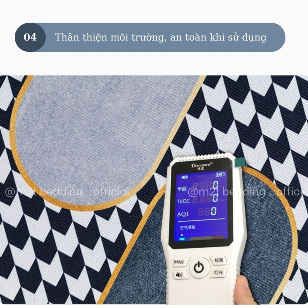 Combo 2 tấm thảm bếp  và 6 tấm thảm chân bali chống trơn trượt M2T BEDDING