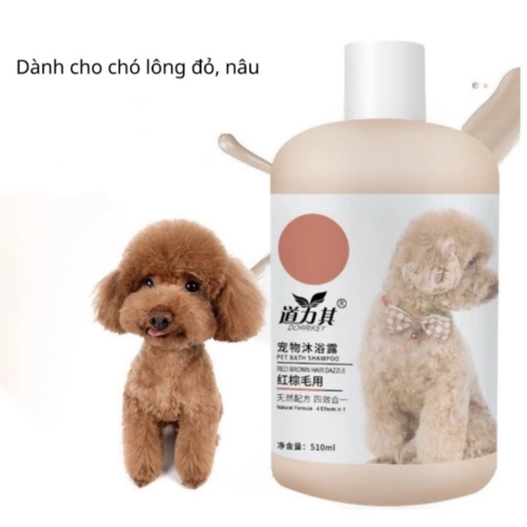 Sữa Tắm Chó Mèo Pet Dorrikey  Ngăn Ngừa Ve Rận Nấm Ngứa, Khử Hôi, Mượt Lông Thú Cưng