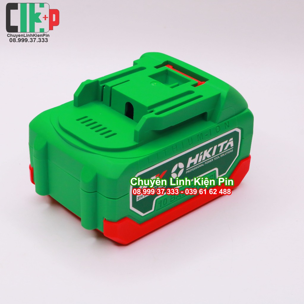 Vỏ báo pin HIKITA 5s 2P đóng 10 cell 18650, chống sốc có kẽm & tem