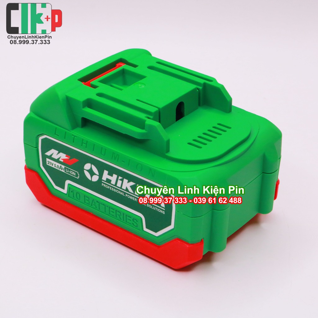 Vỏ báo pin HIKITA 5s 2P đóng 10 cell 18650, chống sốc có kẽm & tem