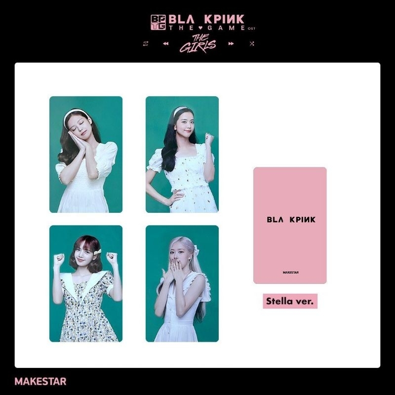 Set 4 Card Blackpink World Tour Hanoi Blackpink The Game The Girls