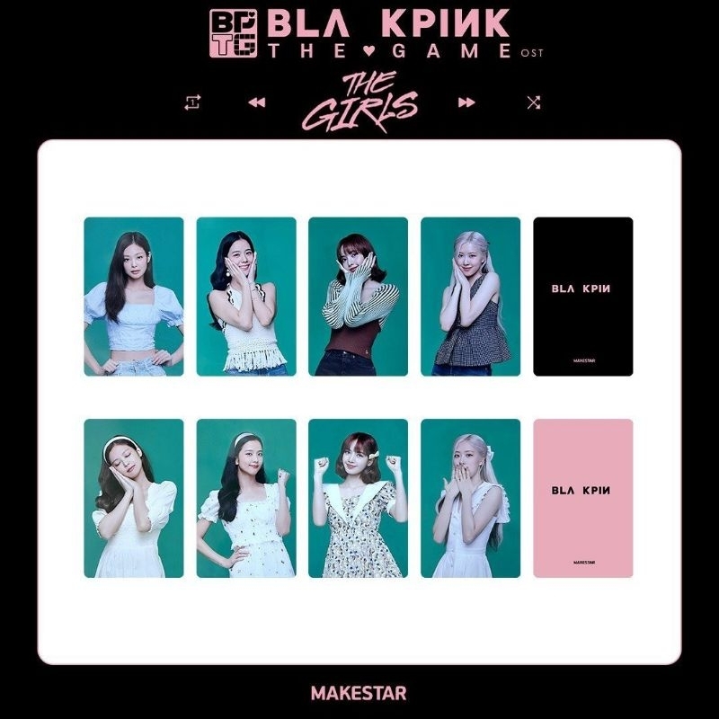Set 4 Card Blackpink World Tour Hanoi Blackpink The Game The Girls