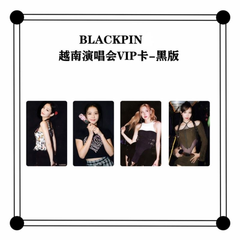 Set 4 Card Blackpink World Tour Hanoi Blackpink The Game The Girls