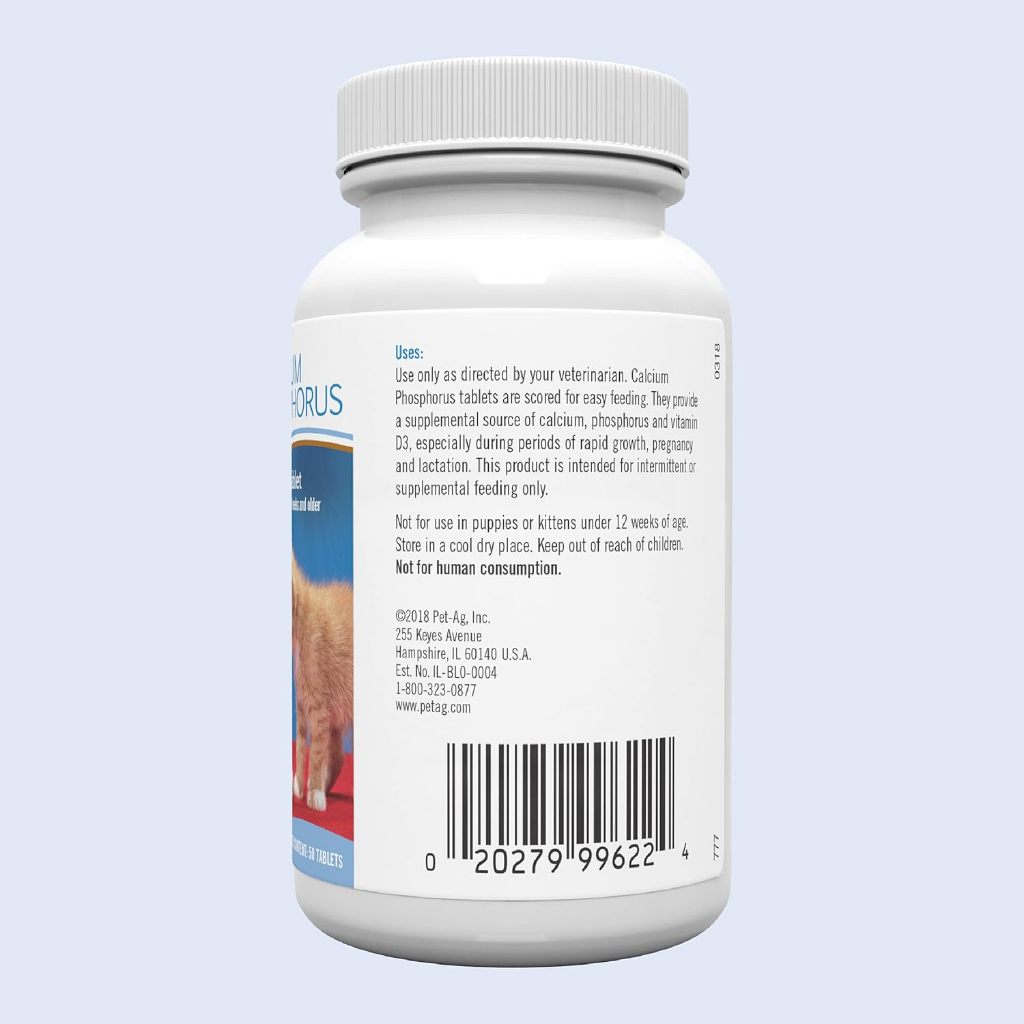 Viên Canxi Calcium Phosphorus cho chó mèo 50 viên