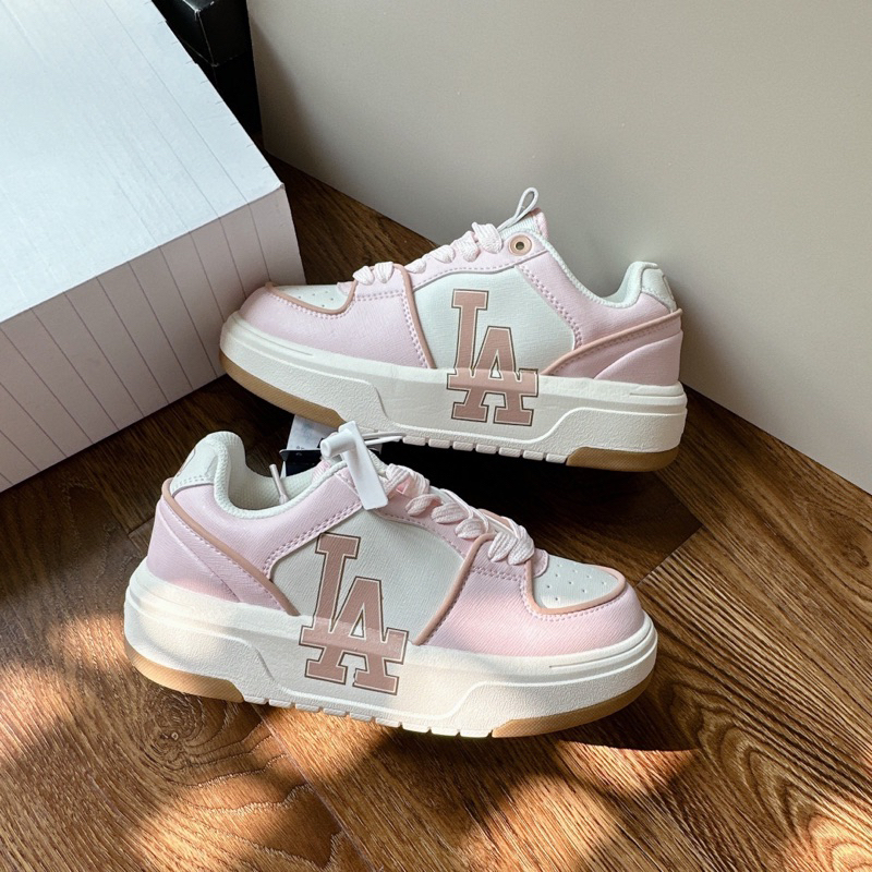 JDK STORE_Giày Sneaker M.L.B Liner LA Hồng Phản Quang
