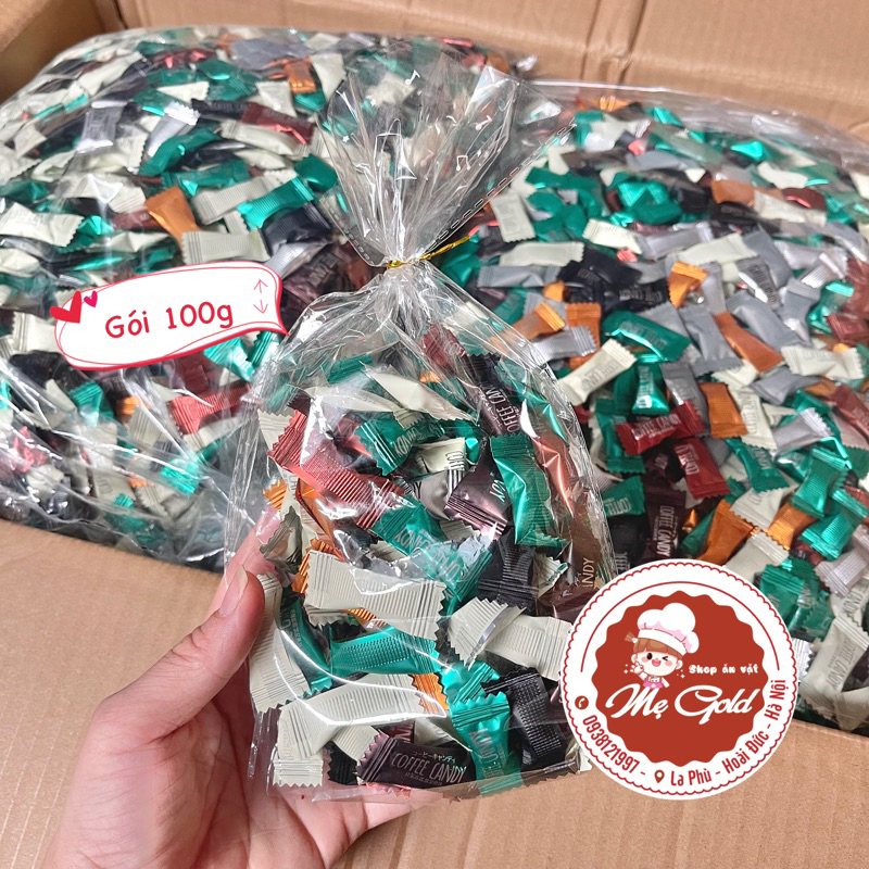 Kẹo cà phê không đường, kẹo ngậm cafe ăn kiêng Coffee Candy các vị