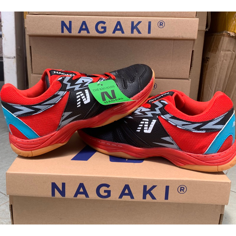 Giày Cầu Lông Bóng Bàn NAGAKI KARYU Đế Kếp Chống Bào Mòn Trơn Trượt Bám Sân Cực Tốt