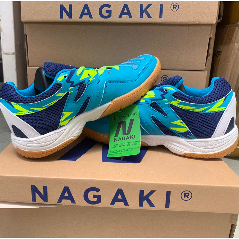 Giày Cầu Lông Bóng Bàn NAGAKI KARYU Đế Kếp Chống Bào Mòn Trơn Trượt Bám Sân Cực Tốt