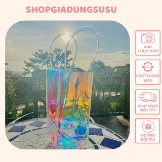  Túi nhựa đựng bình giữ nhiệt ly giữ nhiệt chai nước trong suốt nhiều màu  - shopgiadung.susu 