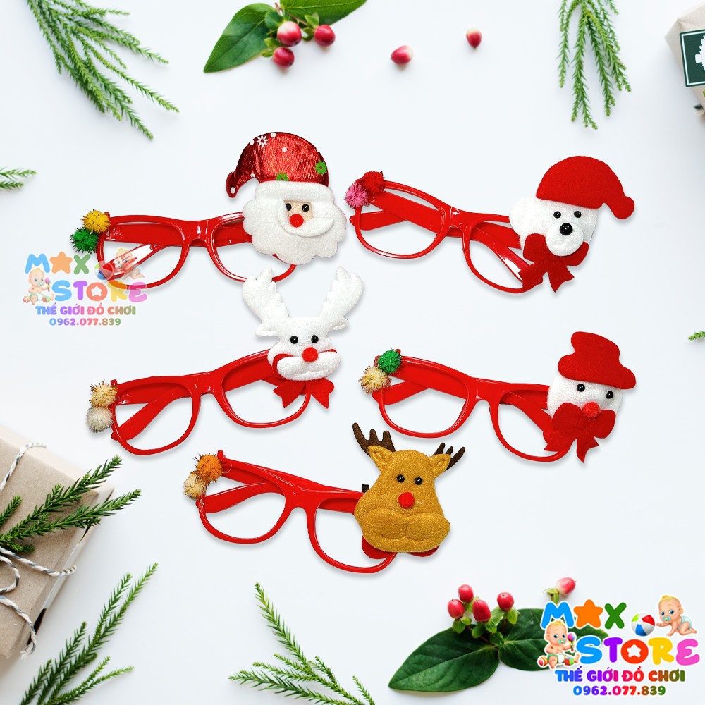 Mắt Kính Noel Cho Bé Đủ Kiểu Siêu Cute Chọn Ngẫu Nhiên