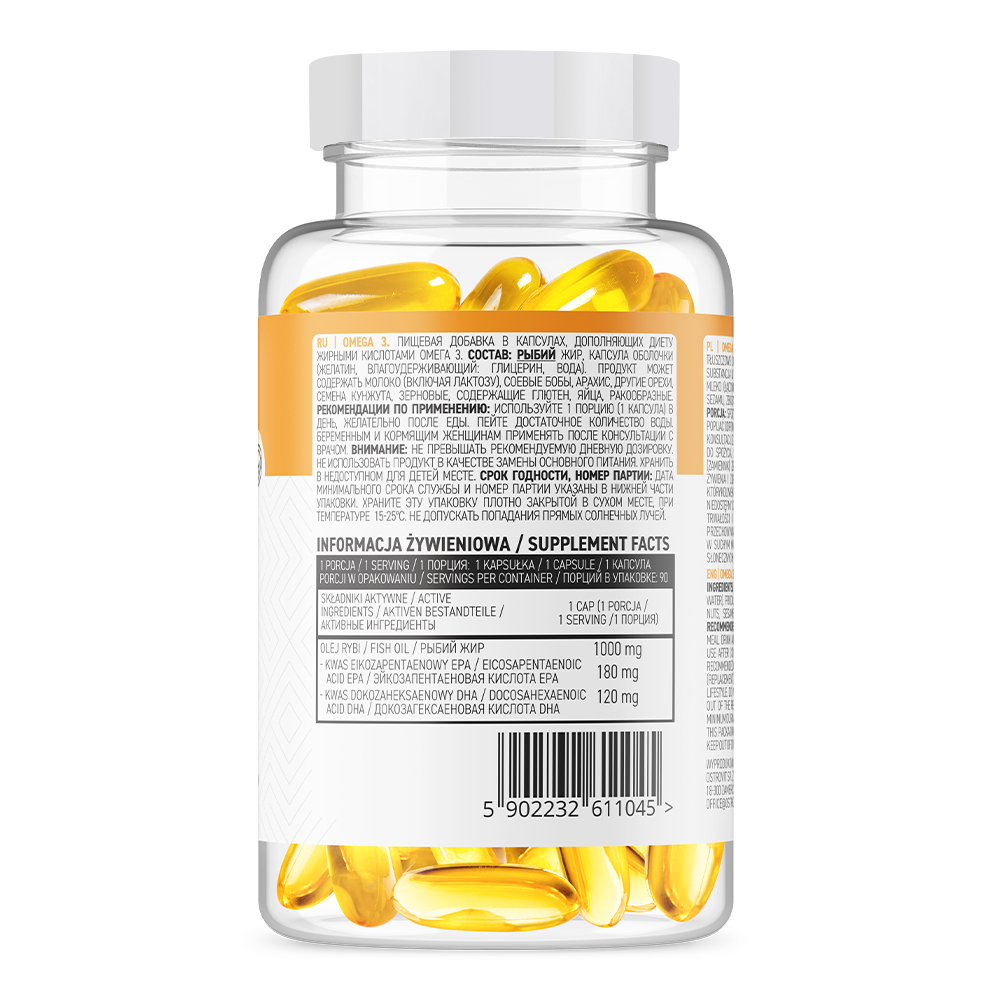 Viên Uống Dầu Cá Ostrovit Omega 3, Bổ Sung EPA / DHA