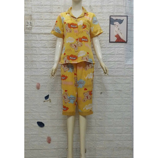 ĐỒ BỘ PIAMA LỬNG LỤA MANGO MỀM MÁT ĐẸP ĐỦ SIZE 40-70KG