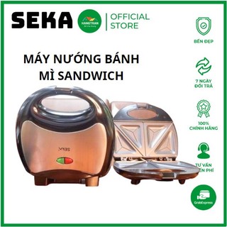 Máy Nướng Bánh Mì Sandwich SEKA, Máy kẹp nướng bánh mì nướng nhanh chín đều, chống dính tốt - Gia Dụng Gia Đình