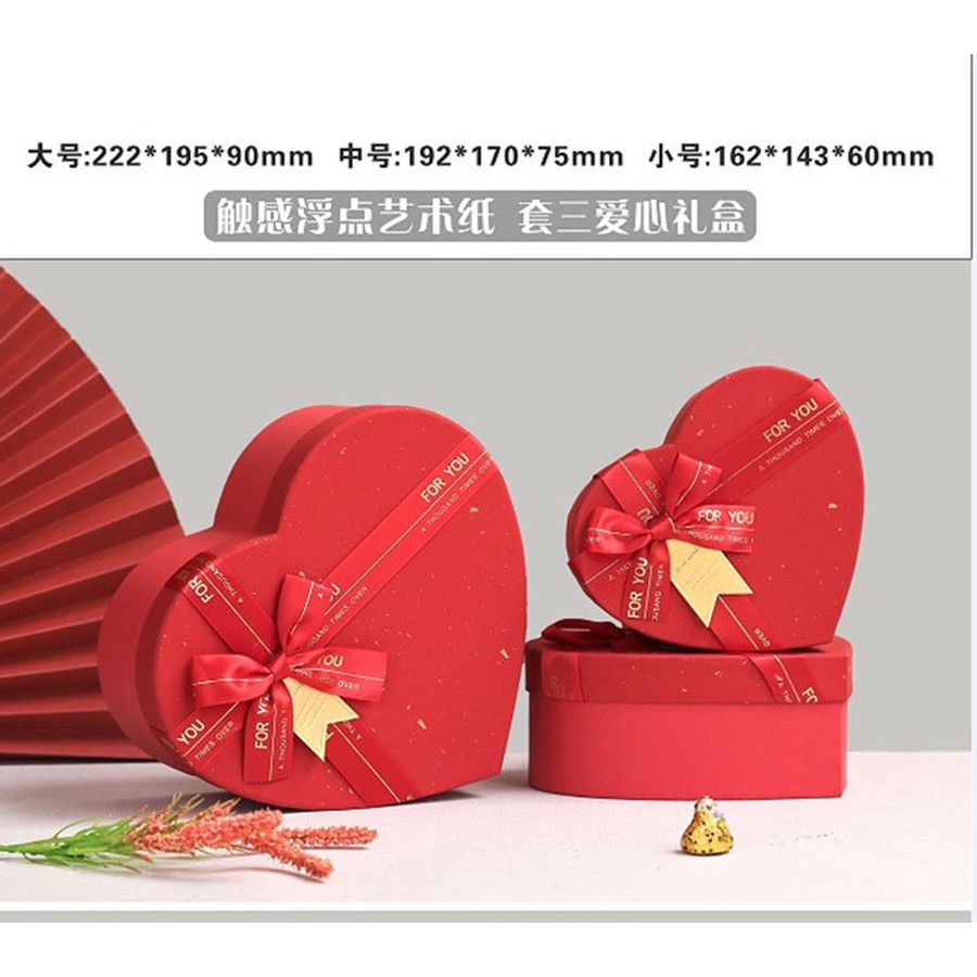 Hộp đựng Socola Trái tim For You 10-18 viên