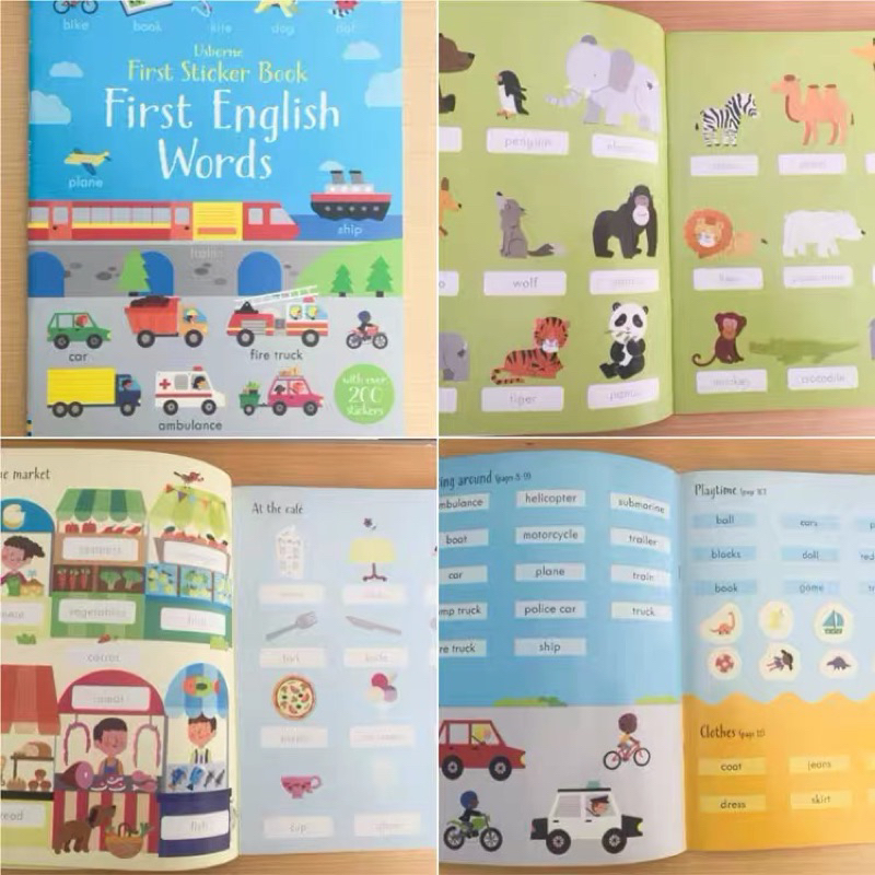 Sticker Bóc Dán Tiếng Anh Theo Chủ Đề Cho Bé