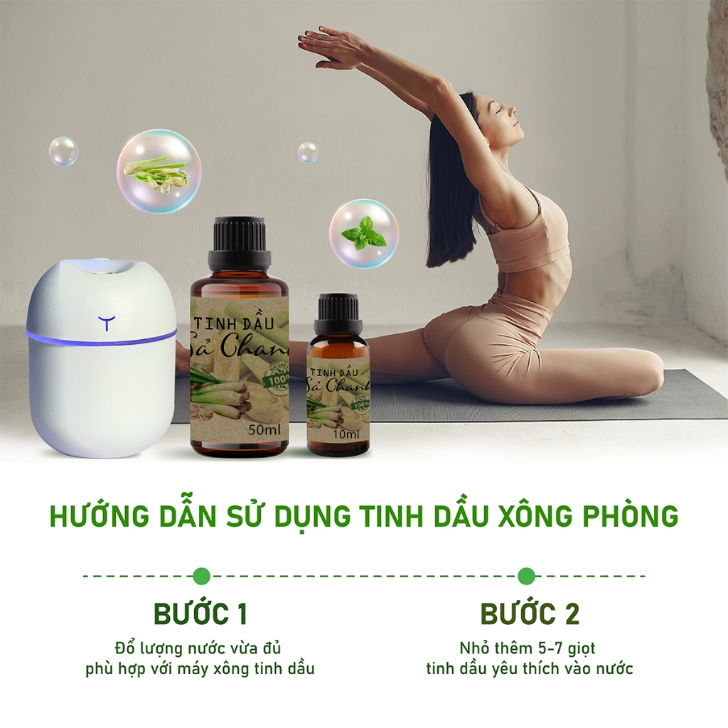 Tinh dầu sả chanh nguyên chất  giúp thơm phòng, thư giãn và đuổi muỗi 100ml - avaskincare