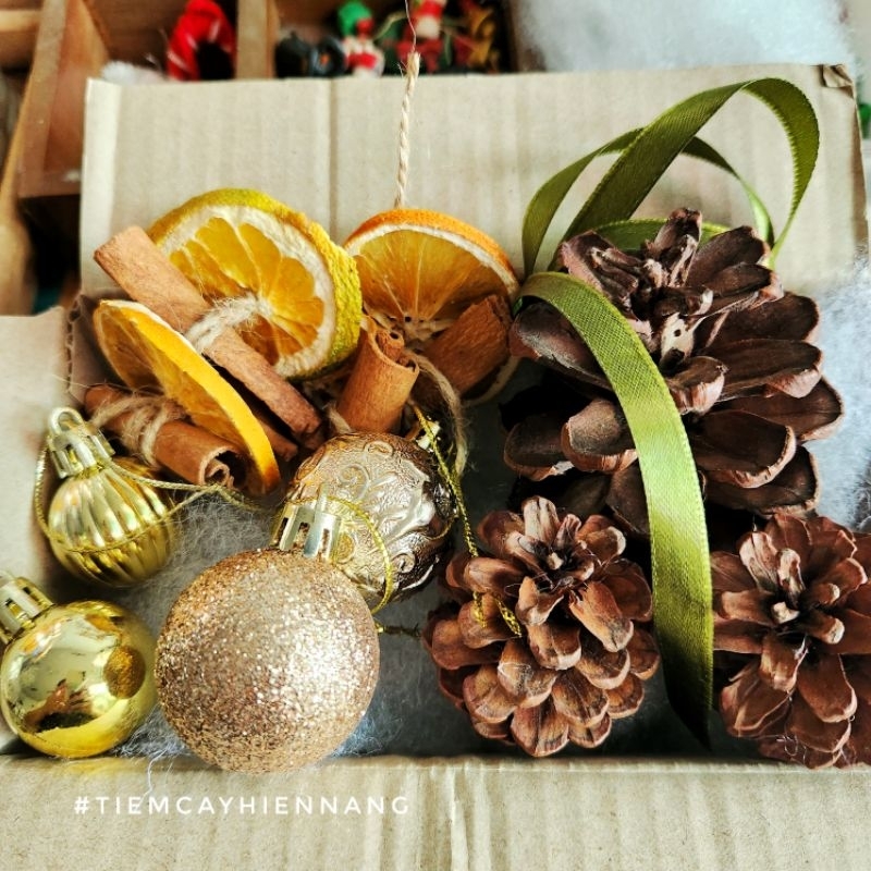 Set trang trí cây thông cơ bản