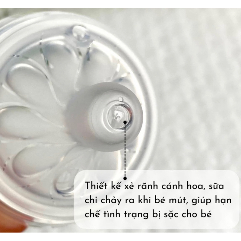 Núm ti Avent Natural silicon siêu mềm số 1, 2, 3, 4, 5 mẫu mới