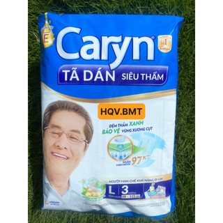 Bịch 3 miếng tã/bỉm dán caryn l3 miếng cho mẹ sau sinh - tã dán caryn cho người lớn/người cao tuổi