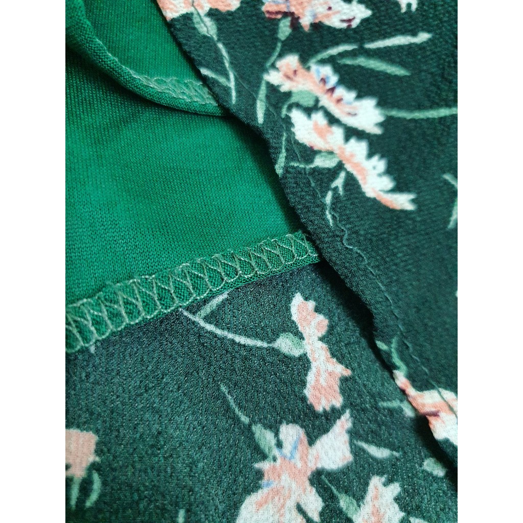 Đầm xoè hoạ tiết hoa nhí chất thun như hình