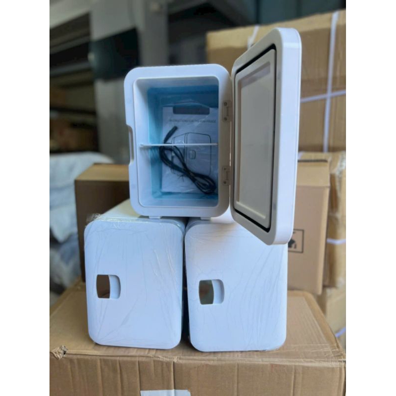 Tủ Lạnh Mini Đựng Mỹ Phẩm, tủ lạnh mini nội địa Trung tiết kiệm điện, nhỏ gọn trữ mỹ phẩm, đồ uống tiện mang đi du lịch