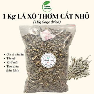 1Kg Lá Xô thơm khử mùi tẩy uế thanh lọc không gian, thảo mộc xông nhà xả xui cuối năm, nguyên liệu làm túi thơm