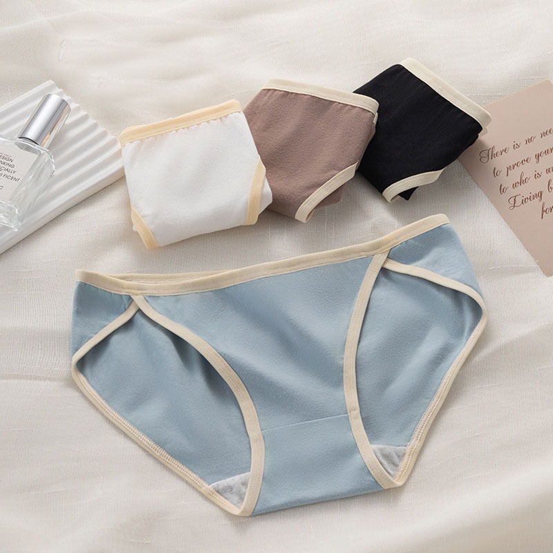 Quần lót nữ cotton gân tâm đẹp kháng khuẩn thoáng mát thấm hút mồ hôi họa tiết đẹp và dễ thương 07