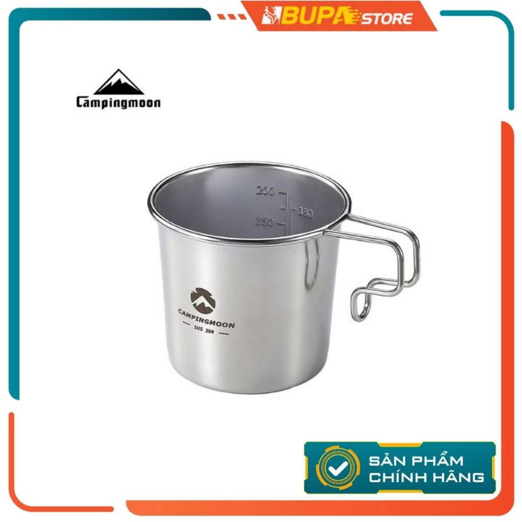 Cốc inox dã ngoại Campingmoon S180 dung tích 160l