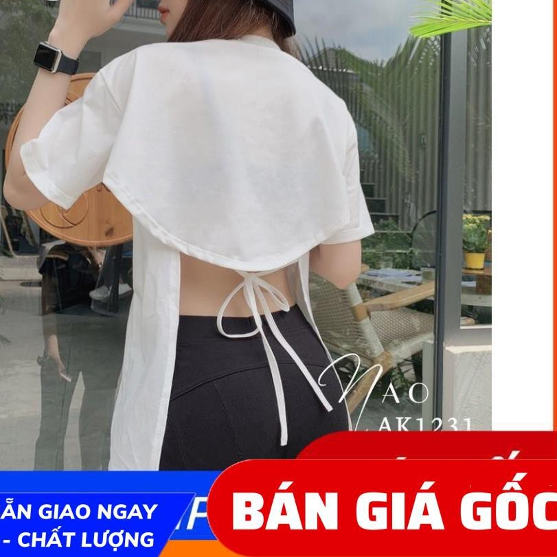 Áo Kiểu Form Rộng Hở Lưng Chất Thun Trơn E4-14