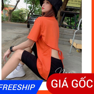Áo Kiểu Form Rộng Hở Lưng Chất Thun Trơn E4-14