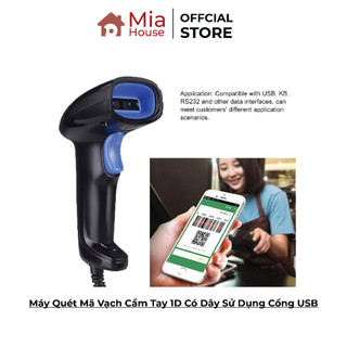Máy Quét Mã Vạch Cầm Tay 1D Có Dây Sử Dụng Cổng USB