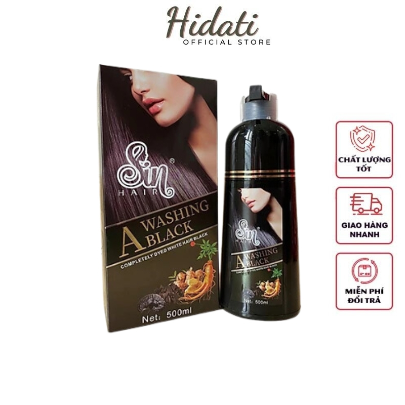 Dầu Gội Phủ Bạc Sin Hair Nhật Bản Chính Hãng Nhuộm Tóc Bạc Tại Nhà