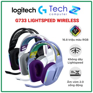 Tai nghe Logitech G733 LIGHTSPEED Wireless 7.1 RGB (White/Black/Purple)