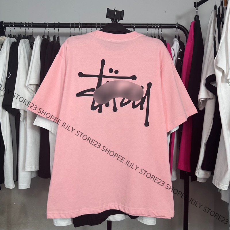 Áo Thun Stu.ss.y Basic Unisex Thun 100% Cotton 2 chiều co dãn - Hàng Full bọc tem tag