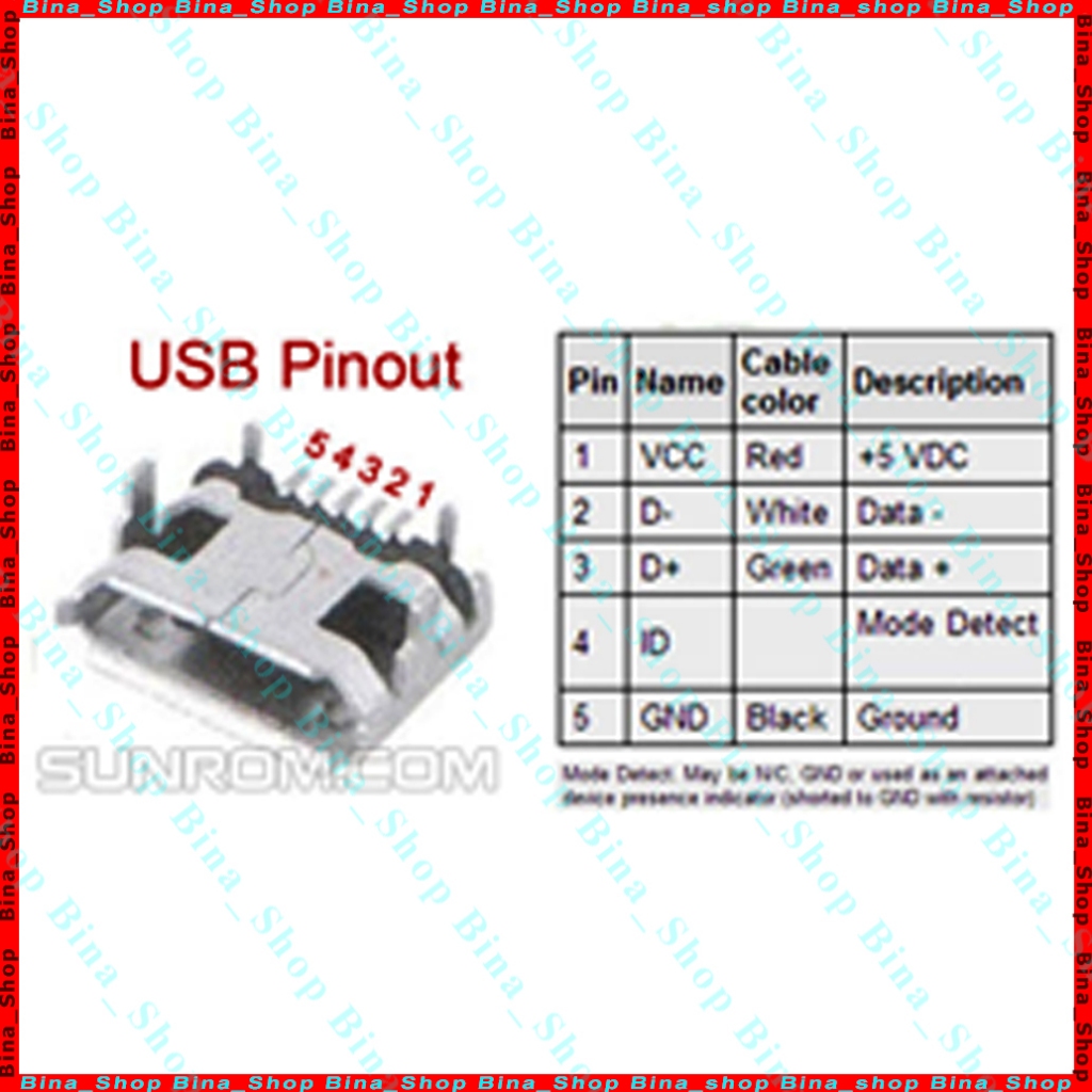 Đầu micro USB 5 chân hàn mạch, nhiều kiểu dáng
