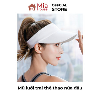 Mũ lưỡi trai thể thao nửa đầu, Nón kết chất liệu cotton thấm hút mồ hôi - chun co giãn