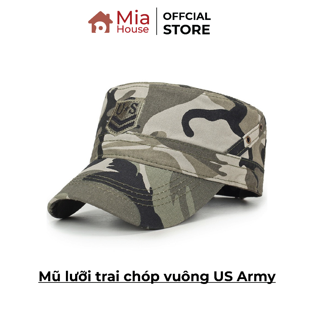 Mũ lưỡi trai - Mũ lưỡi trai chóp vuông US Army