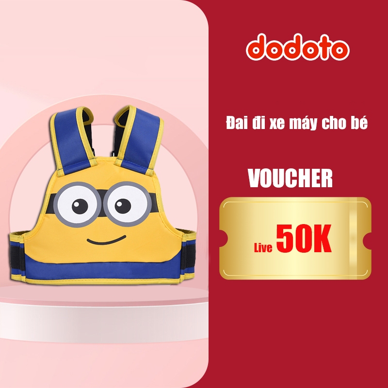 Đai đi xe máy cho bé dodoto cho bé 1-10 tuổi ,đai đi xe máy họa tiết hoạt hình dodoto shop
