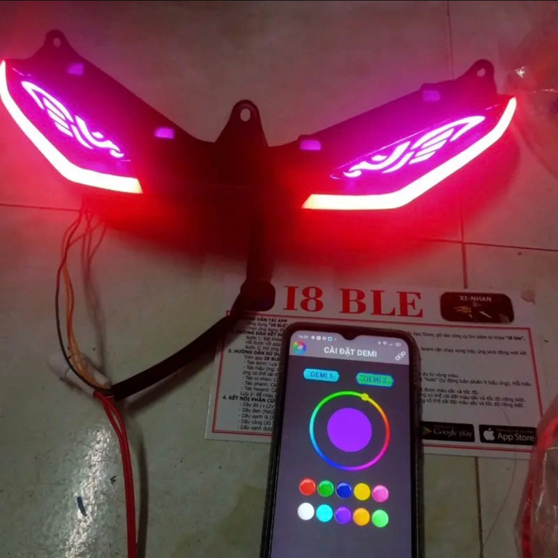 Audi i8 ex150 chỉnh màu trên điện thoại