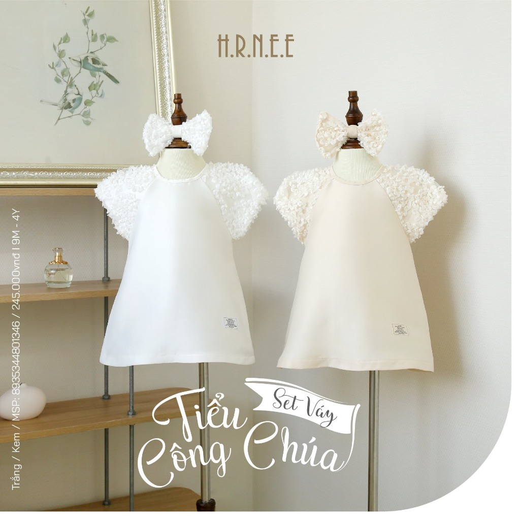 Hrnee Váy Công Chúa Màu Pastel Mềm Xinh Xắn Cho Bé Chuẩn Chính Hãng