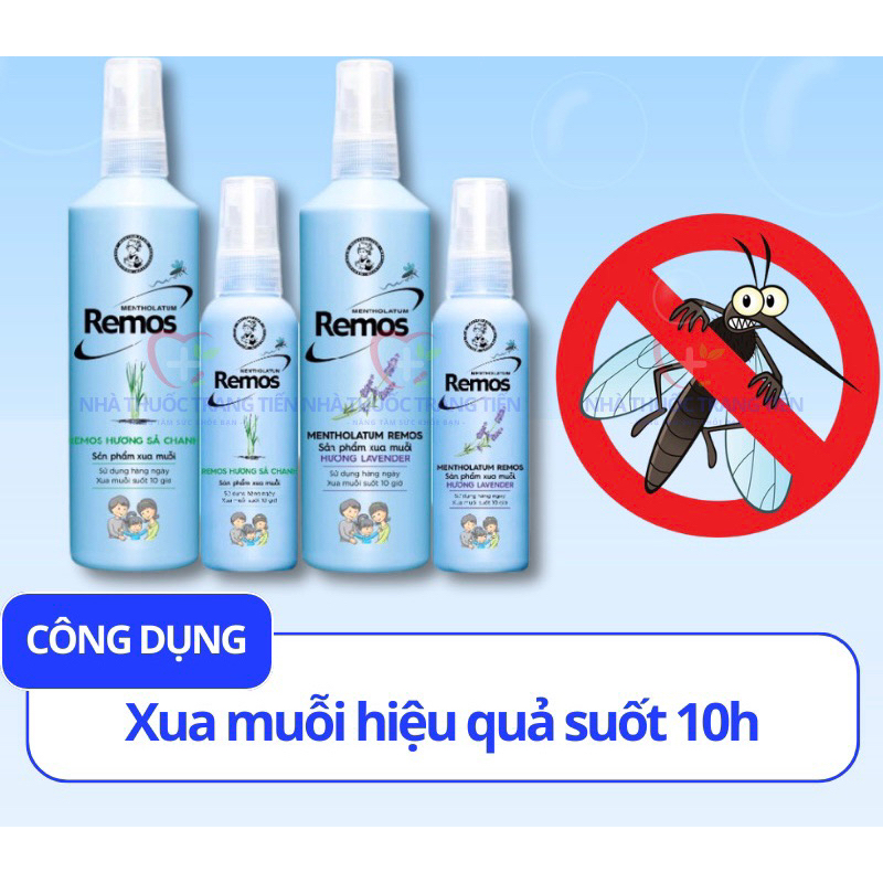Xua muỗi Remos cho bé từ 4 tuổi trở lên