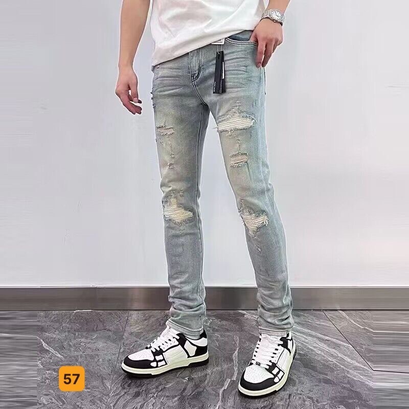 Quần jean nam co giãn, quần bò nam rách nhiều màu thời trang Bi shop ms43