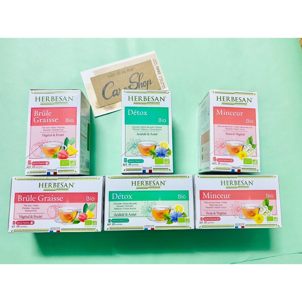 Trà giảm cân HERBESAN Minceur hộp 20 túi lọc - Nội địa Pháp
