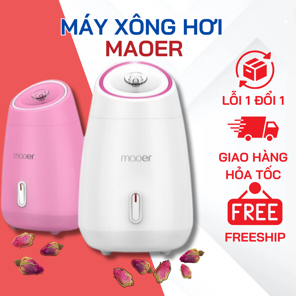 Máy Xông Hơi Nước Dưỡng Da Mini Maoer 2 in 1, Máy Xông Mặt Hoa Quả, Máy Xông Hơi Thảo Dược, Tinh Dầu An Toàn Tiện Dụng