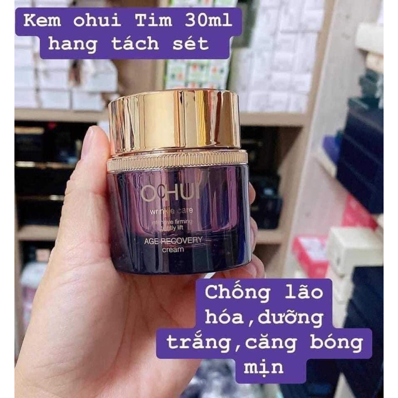 Kem và serum dưỡng collagen tăng cường đàn hồi da OHUI Age Recovery Cream